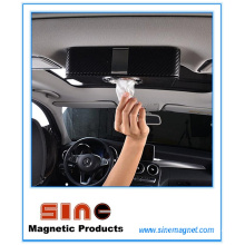 Caixa do tecido magnético do couro do plutônio da forma para o carro